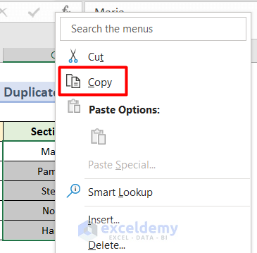 Use Remove Duplicate Tool to Merge Columns Without Duplicates