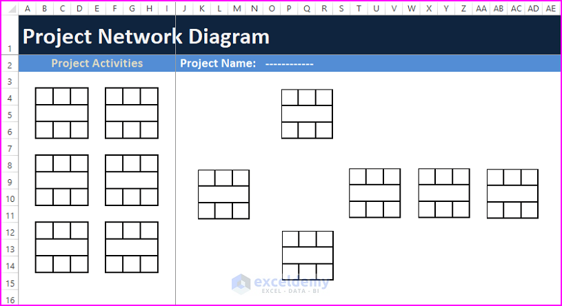Project Diagram Layout-How to Create a Project Network Diagram in Excel