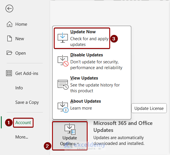 Update Microsoft Office Application