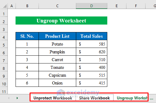 Ungroup Worksheet to Activate Track Changes Option