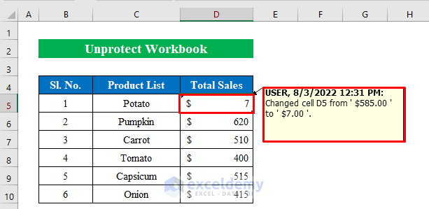 Track Changes Greyed Out in Excel