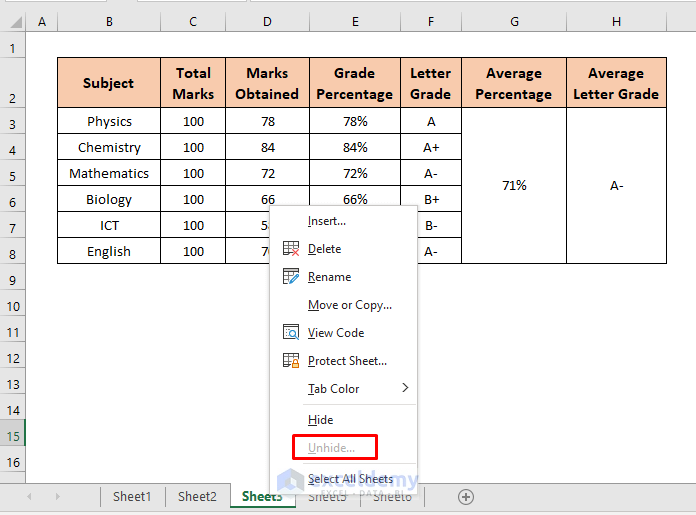 Unhide Very Hidden Sheets in Excel
