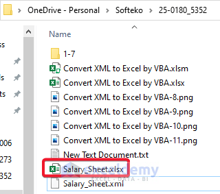 Check Converted Excel File from XML using VBA code
