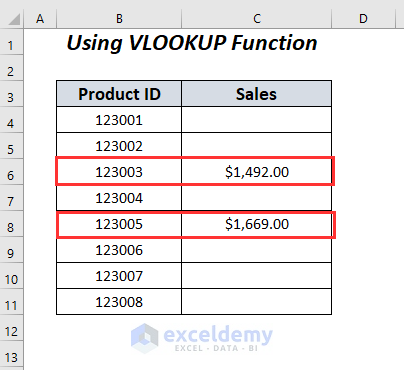 final result to Skip to Next Cell If a Cell Is Blank in Excel