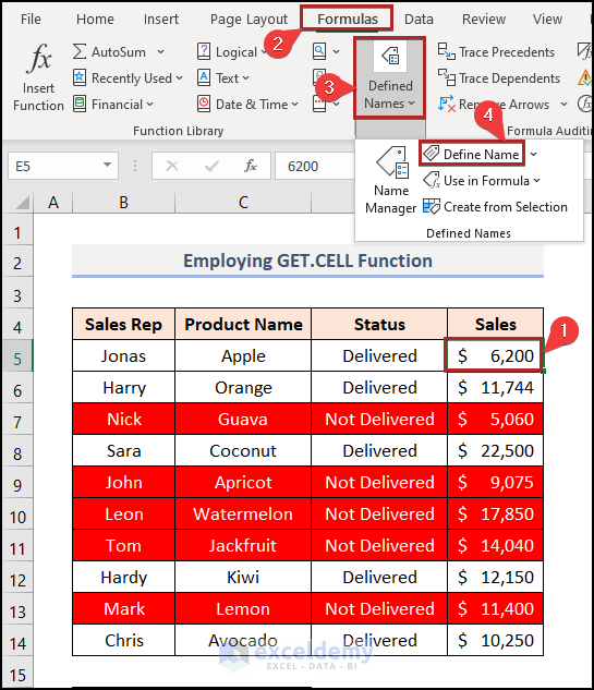Excel if Cell Color Is Red then Sum