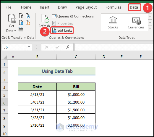 Excel Last Update How to Update Links Without Opening File in Excel: 4 Methods