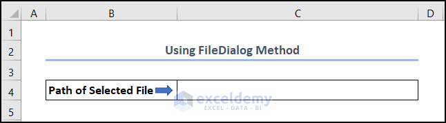 Excel VBA Browse for File Path