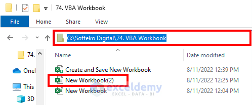excel vba create new workbook and save