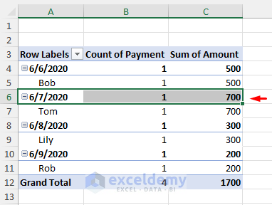How to Hide Pivot Table Data in Excel