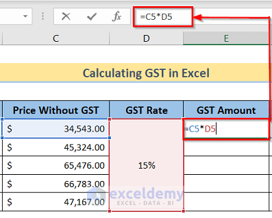 Gst Table Math How to Calculate GST in Excel (With Easy Steps) - ExcelDemy