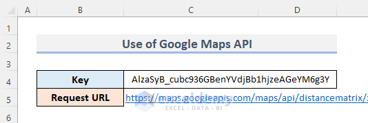 Calculate Travel Time Between Two Cities Using Google Maps API