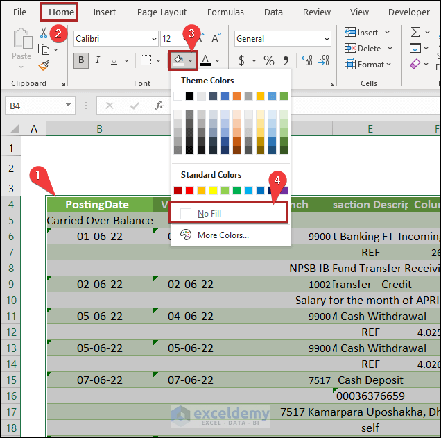 How to Convert Bank Statement Text to Excel