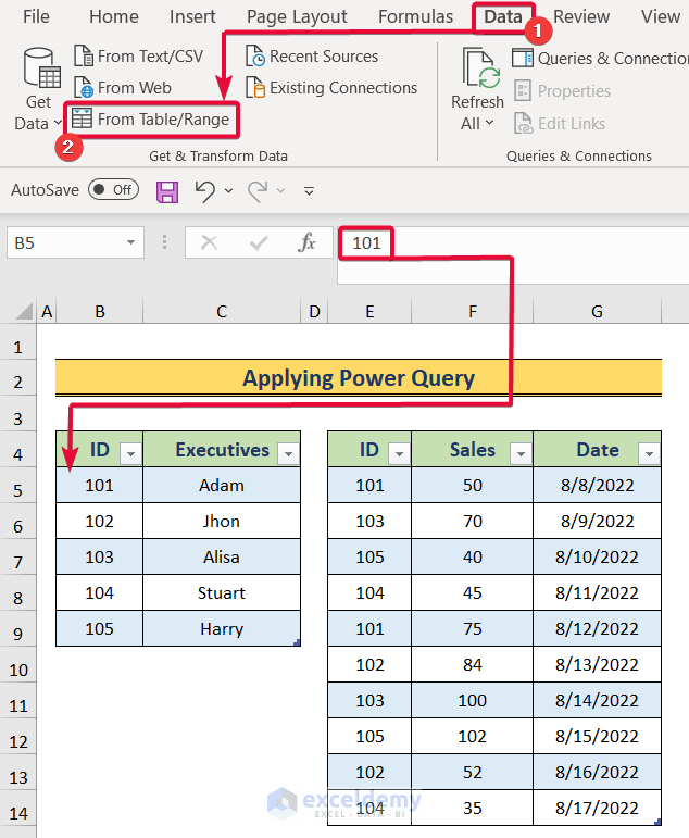Opening Power Query to Create a Data Model in Excel