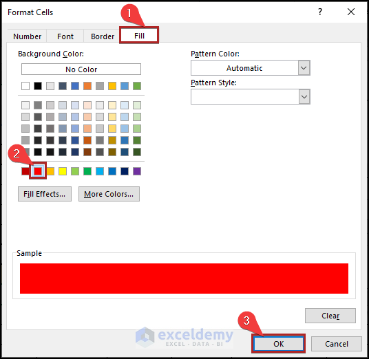 Using Format Cells Wizard