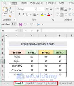 How to Create a Summary Sheet in Excel (4 Easy Ways)