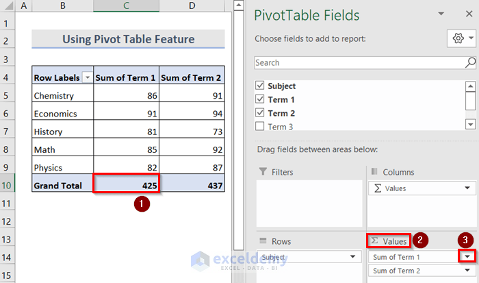 Apply Excel Pivot Table Feature to Summarize Multiple Worksheets