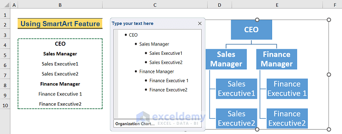  Creating Hierarchy in Excel
