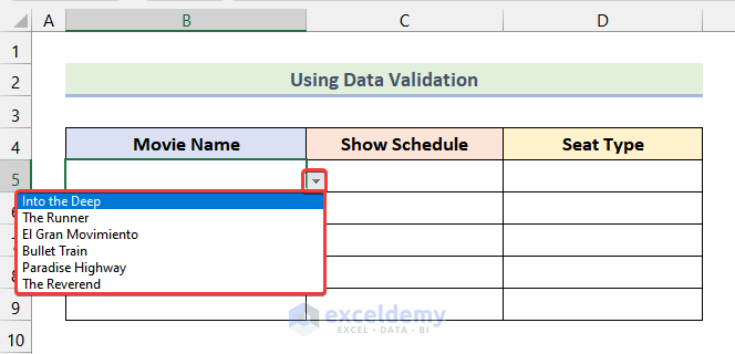 final output of step 1 to create multi level hierarchy in excel
