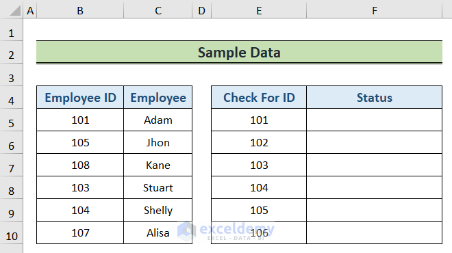 how to find missing values in excel