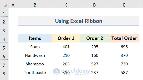 6 Simple Methods to Insert Border in Excel
