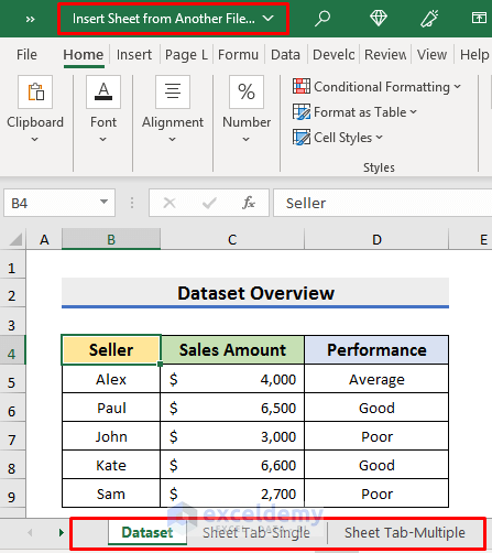 3 Easy Ways to Insert Sheet from Another File in Excel