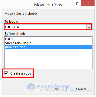 Use Sheet Tab to Insert Sheet in Excel from Another File