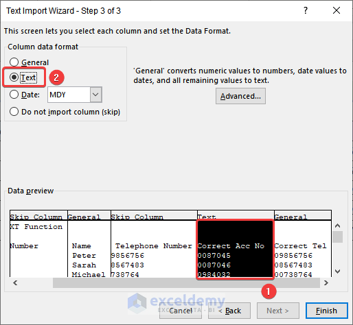 how to keep leading zeros in excel csv Using TEXT Function to Keep the Leading Zeros