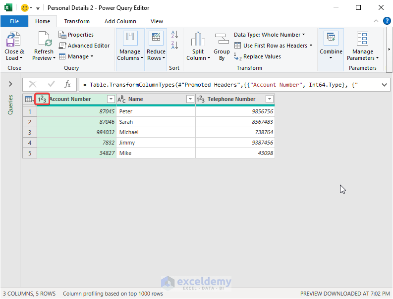 how to keep leading zeros in excel csv Applying Power Query to Keep the Leading Zeros