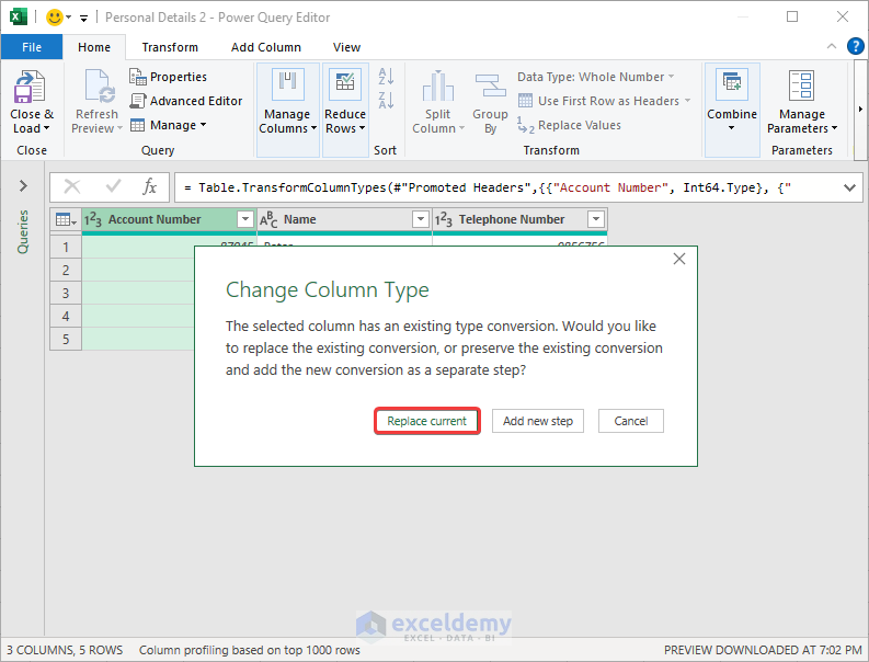 how to keep leading zeros in excel csv Applying Power Query to Keep the Leading Zeros