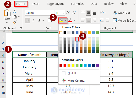 how to make a title in excel, formatting title