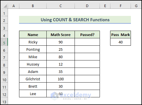 Combining COUNT and SEARCH Functions to Make Yes Green and No Red in Excel