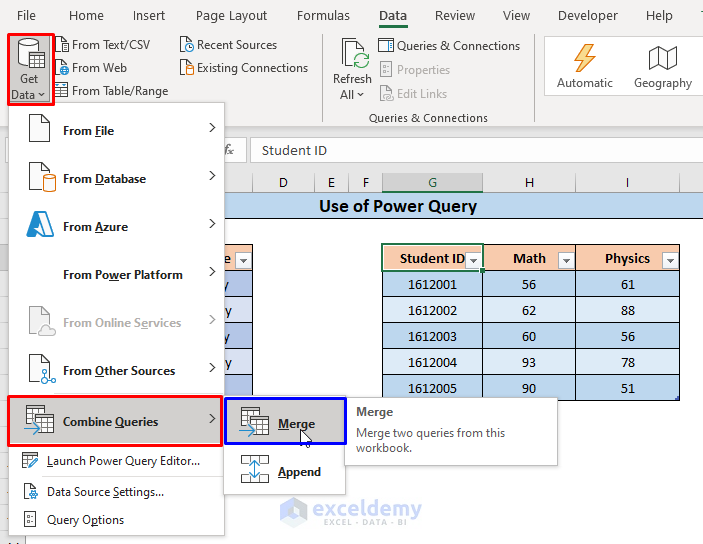 How to Merge Datasets in Excel (5 Easy Methods) - ExcelDemy