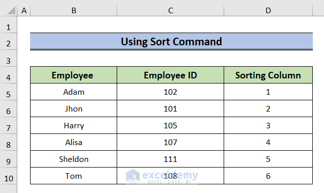 inserting sorting values to paste in reverse order in excel