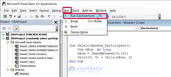 4 Easy Ways to Randomly Select Participants in Excel