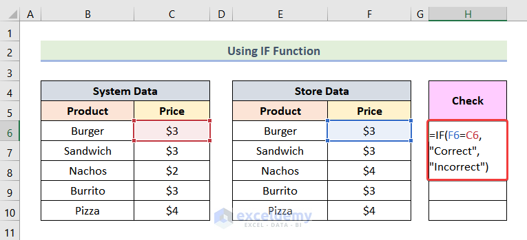 how to reconcile data in excel Employing Excel Functions to Reconcile Data