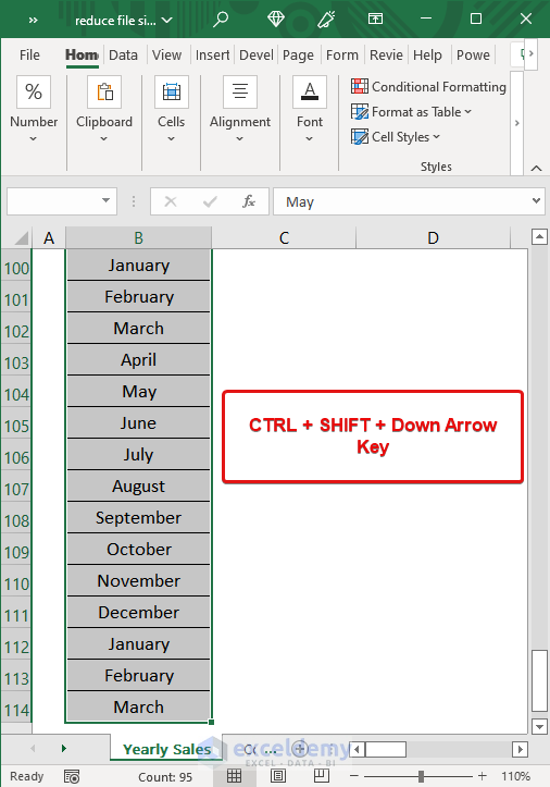 how to reduce excel file size without deleting data Removing Unnecessary Rows and Columns
