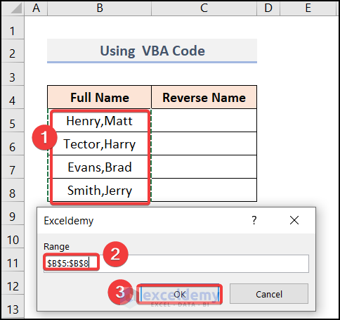 Using Excel VBA Code