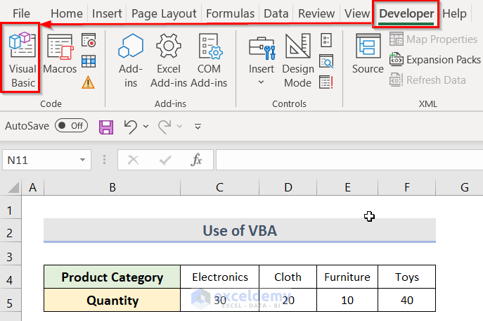 Apply VBA in Excel to Flip Data