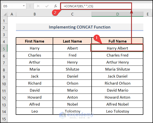 Implementing CONCAT Function to Reverse Text to Columns