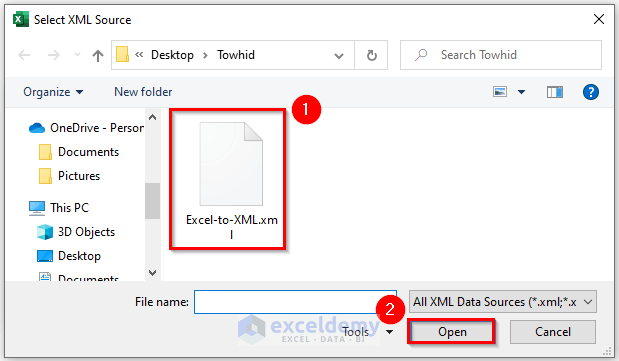 Adding xml map for Opening XML Source Panel in XML data mapping