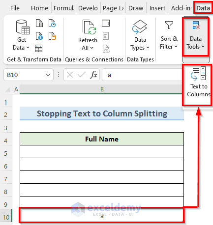How to Stop Text to Columns Splitting While Pasting in Excel