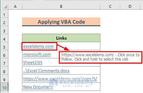 Applying VBA Code to update links in excel