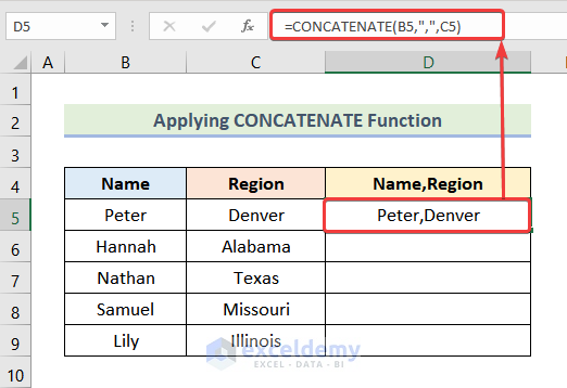 how to use comma in excel formula Using Comma in a List 