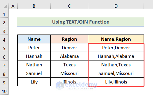 how to use comma in excel formula Using Comma in a List 