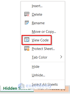How to View All Hidden Sheets at Once in Excel
