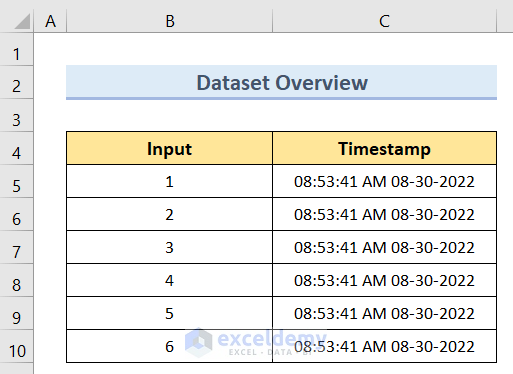 insert last modified date and time in excel cell