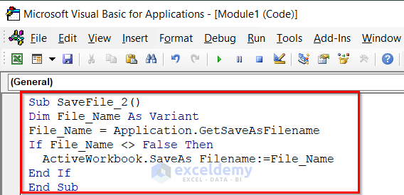 Suitable Ways to Use Macro to Save Excel File with New Name