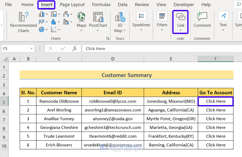 Create a Party Ledger Reconciliation Format in Excel