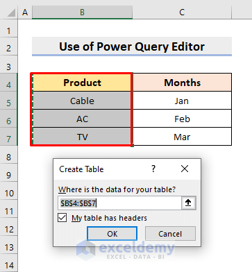 Return Cell Value Multiple Times with Power Query Editor