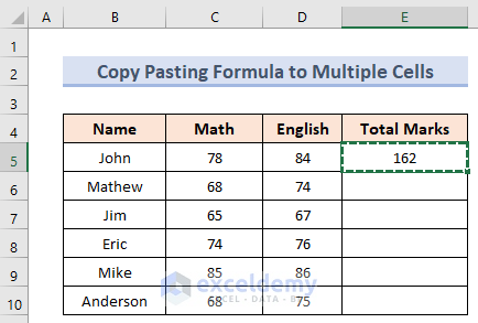 Suitable Ways to Repeat Formula in Excel for Whole Column